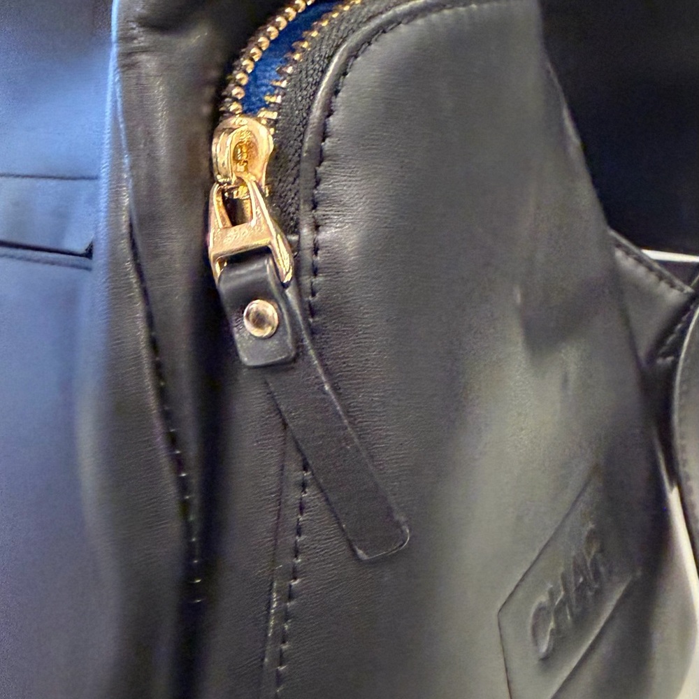 Black Leather Backpack - image 5